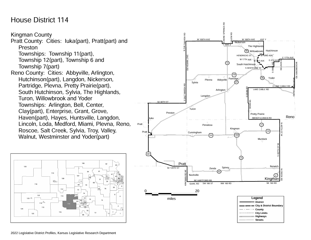 House District 114 (Courtesy State of Kansas)