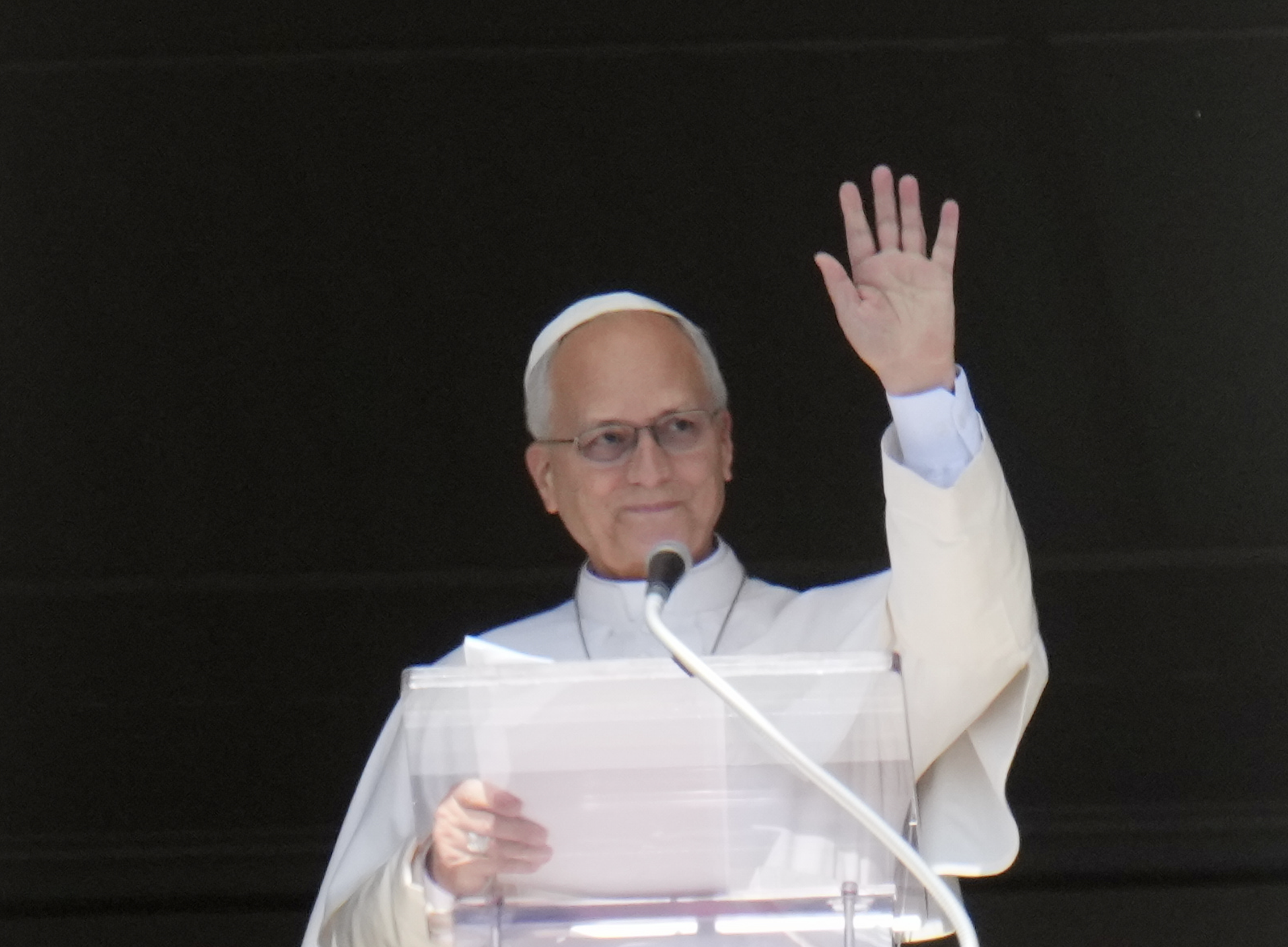 File photo Pope Leo XIV delivers the Angelus prayer in St. Peter's Square at the Vatican, Sunday, Oct. 11, 2026. (AP Photo/Gregorio Borgia)