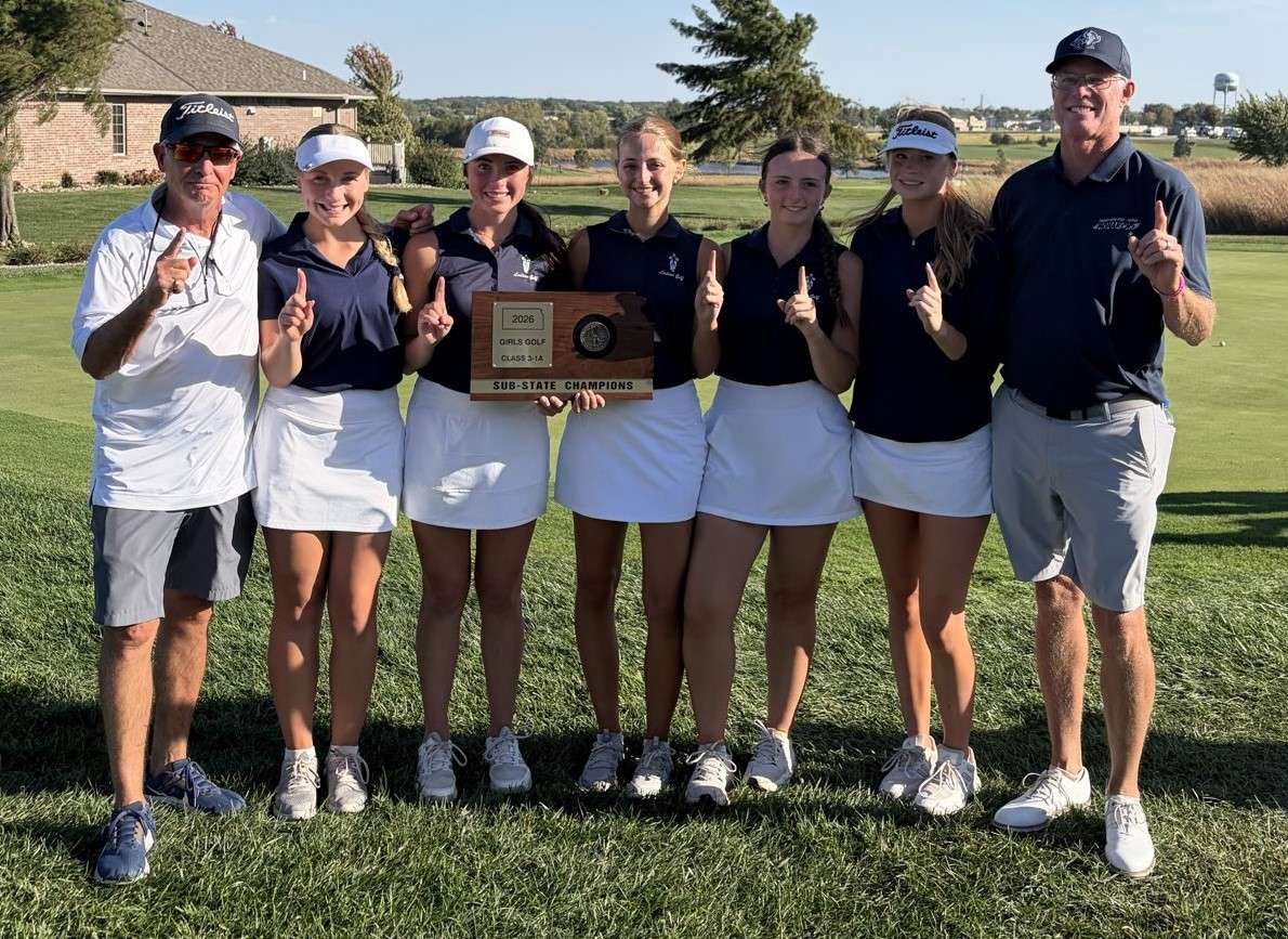 The TMP-Marian girls' golf team won the Nemaha Central 3-1A Sub-State Golf Tournament at the Spring Creek Golf Course, on Monday, October 12, 2026 in Seneca, Kan. (Courtesy photo)