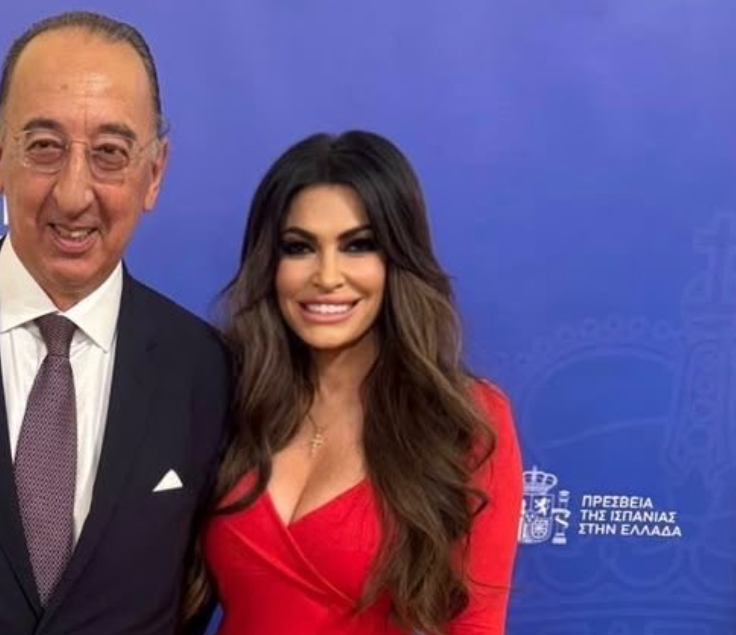 Guilfoyle with Ambassador Jorge Domecq of Spain on Monday- photo from the Ambassador's social media page