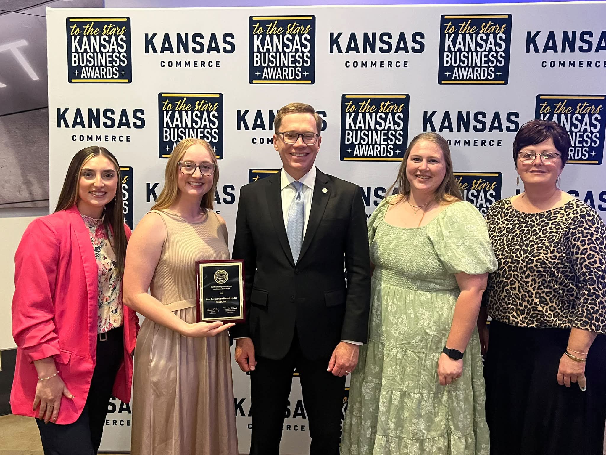 Nex-Generation Round Up for Youth has been named the Northwest Regional Winner in the Healthcare/Nonprofit category at the Kansas Department of Commerce’s 2026 To The Stars: Kansas Business Awards. Courtesy photo