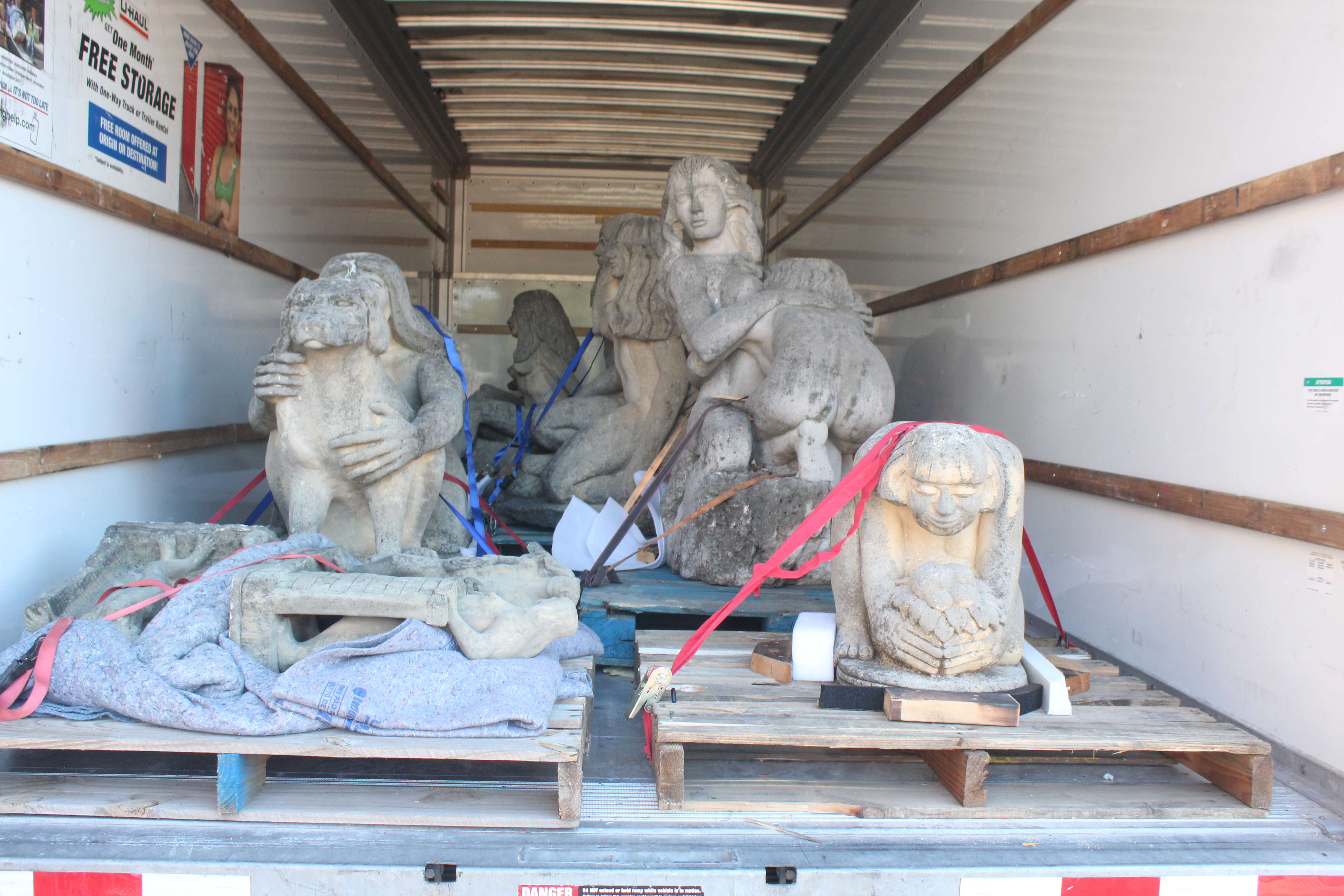Some of the 22 sculptures donated by private collectors&nbsp;Wayne and Noel Linder of Derby to the&nbsp;Pete Felten Legacy Foundation for a future museum dedicated to the artist's work. Photo by Cristina Janney/Hays Post