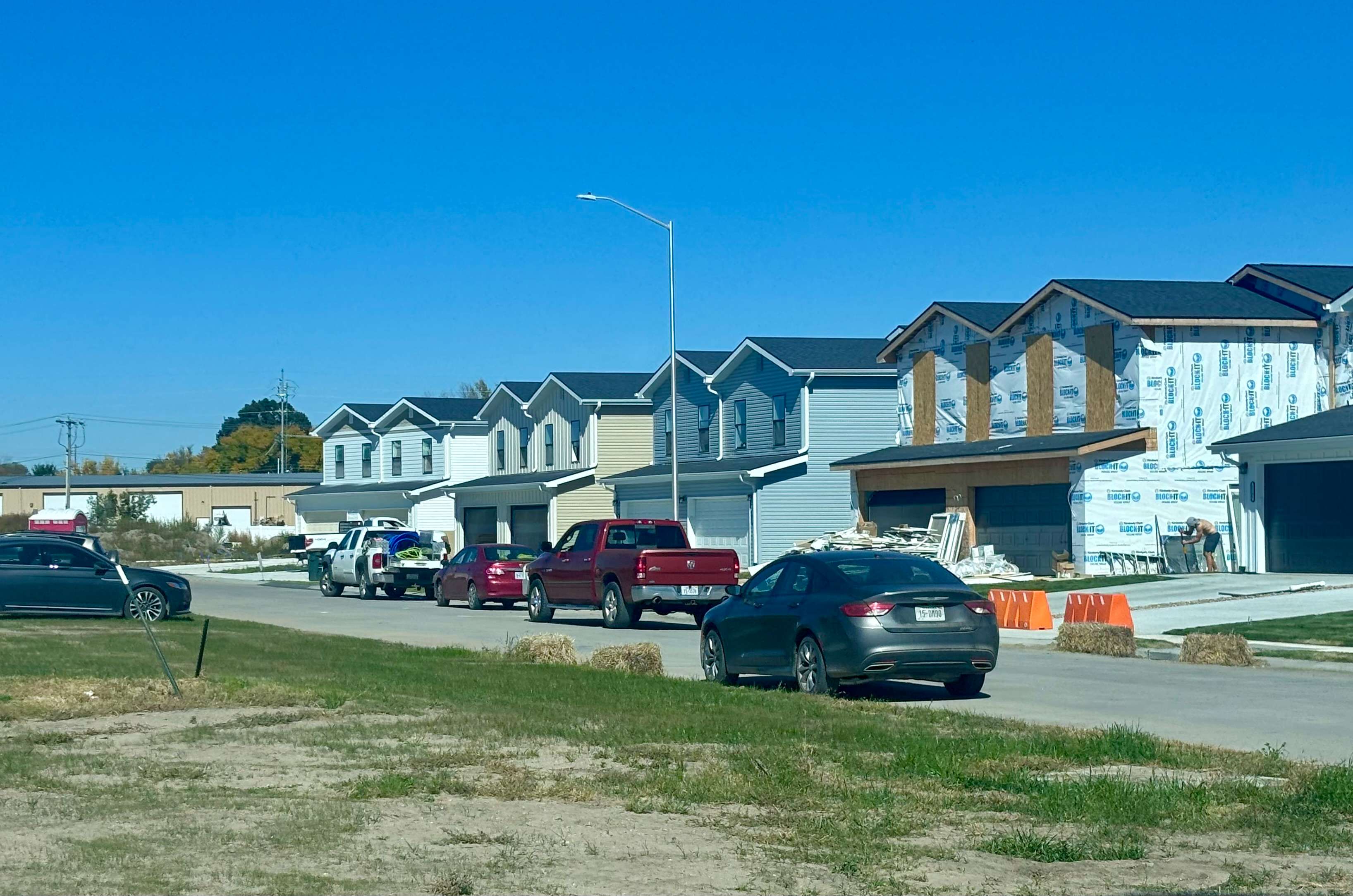 One of the many new housing developments going up in North Platte. (Allison Peck | The Post)