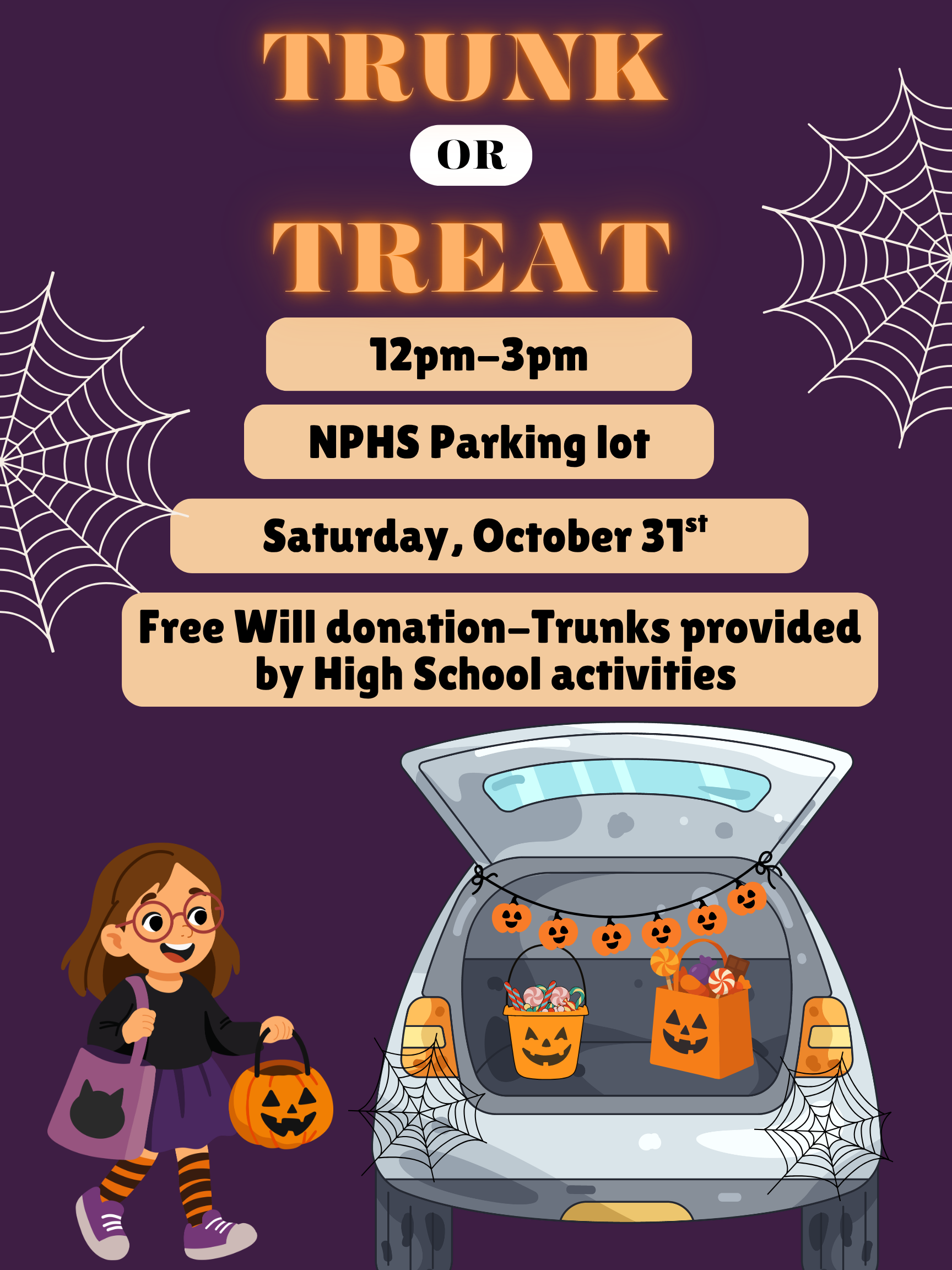 NPHS 2026 Student Council Trunk or Treat 