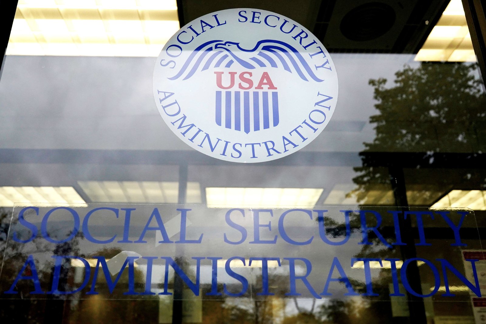 FILE - The Social Security Administration office is seen in Mount Prospect, Ill., Oct. 12, 2022.(AP Photo/Nam Y. Huh, File)