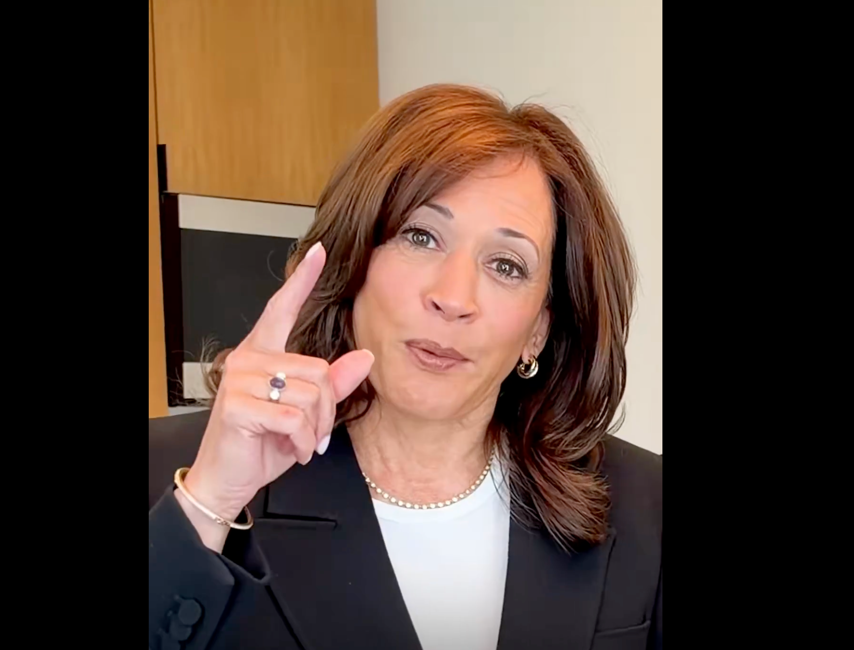 Former Vice President Kamala Harris in a video campaigning in Michigan last month