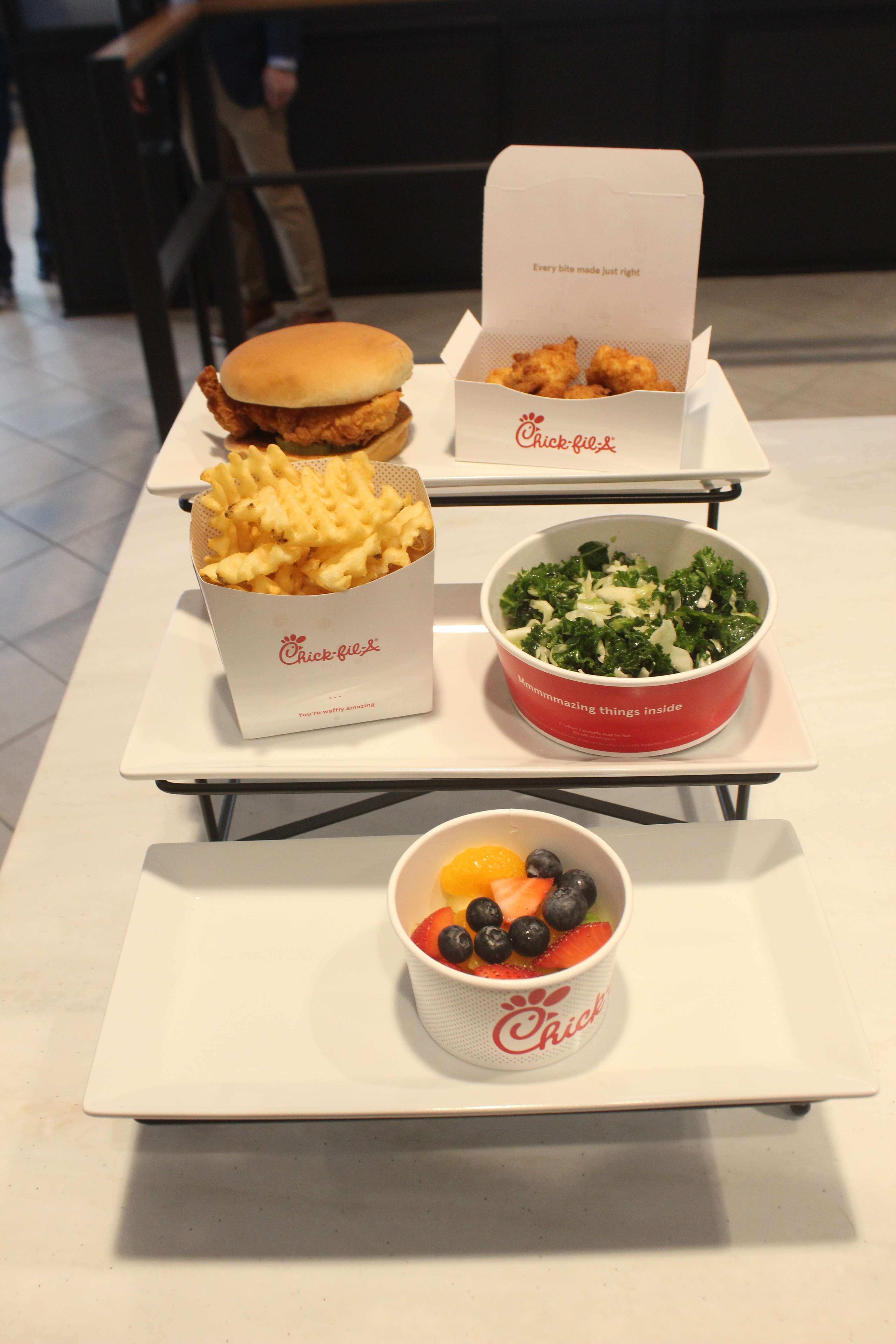 A selection from the Chick-fil-A menu, made fresh. Photo by Cristina Janney/Hays Post