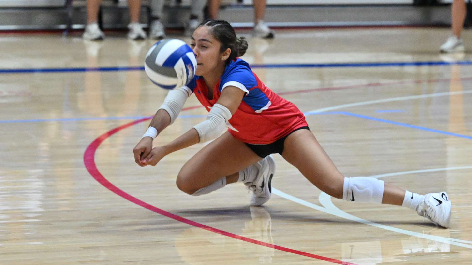 Arianna Delgado and the Blue Dragon Volleyball team drop a 3-0 KJCCC decision at No. 9 Colby on Wednesday night in Colby (Andrew Carpenter/Digital Fox Photography)