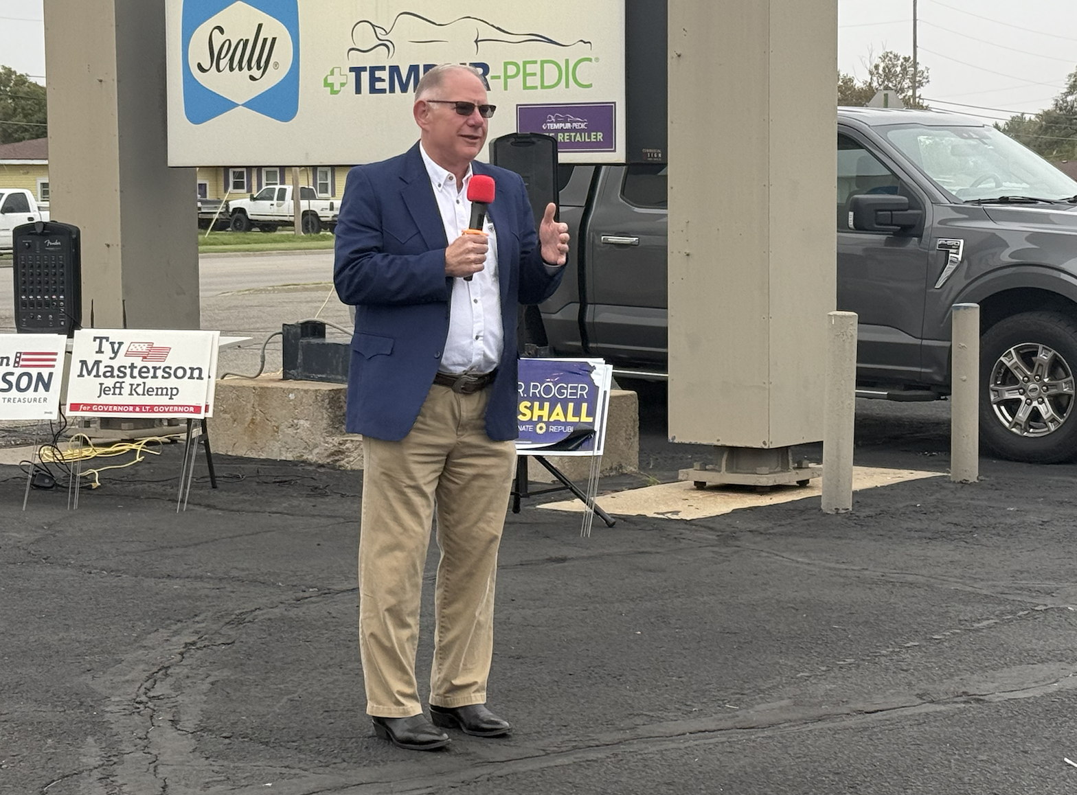 Dan Hawkins,&nbsp;candidate for Kansas insurance commissioner, said Kansas needs his experience in the insurance industry in office. Photo by Cristina Janney/Hays Post