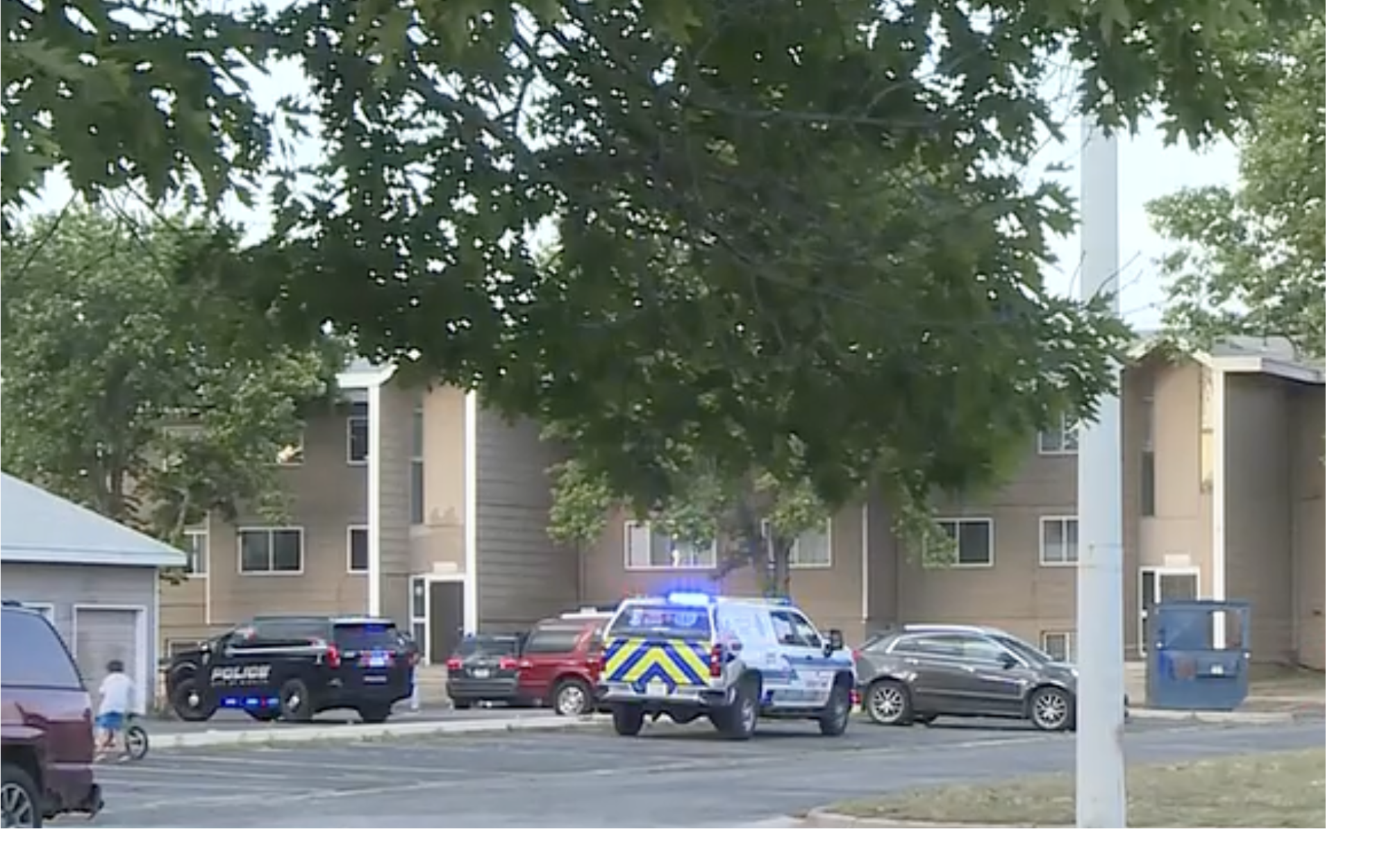 Police on the scene of the investigation photo courtesy KWCH