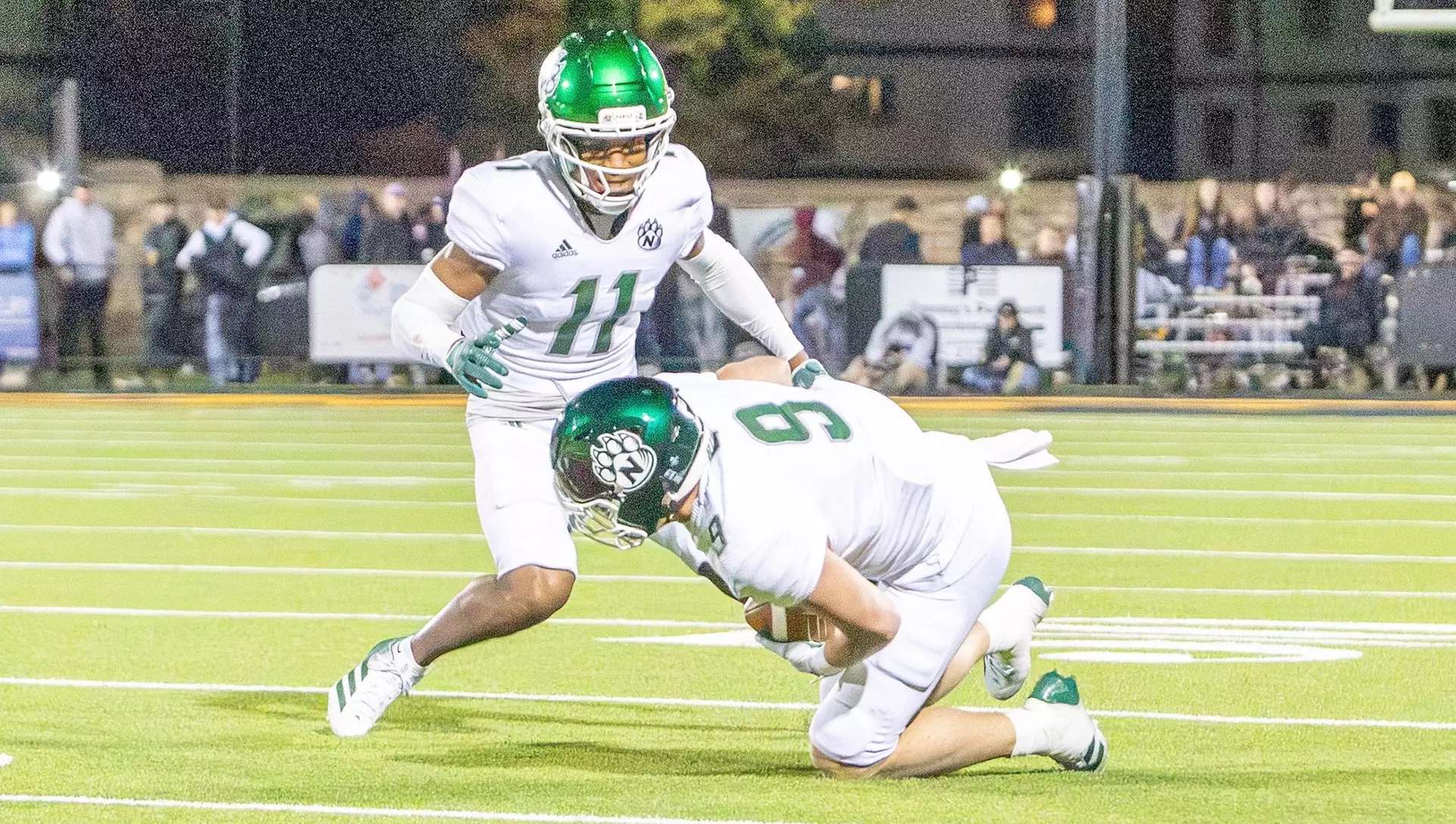 Northwest Missouri State linebacker Cody Simoncic picked off Fort Hays State quarterback Kody Guy to end the first half in a game the No. 12 Bearcats squeaked past the Tigers 24-23