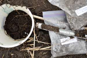 Soil probe, Johnson County. Photo by K-State Research and Extension&nbsp;