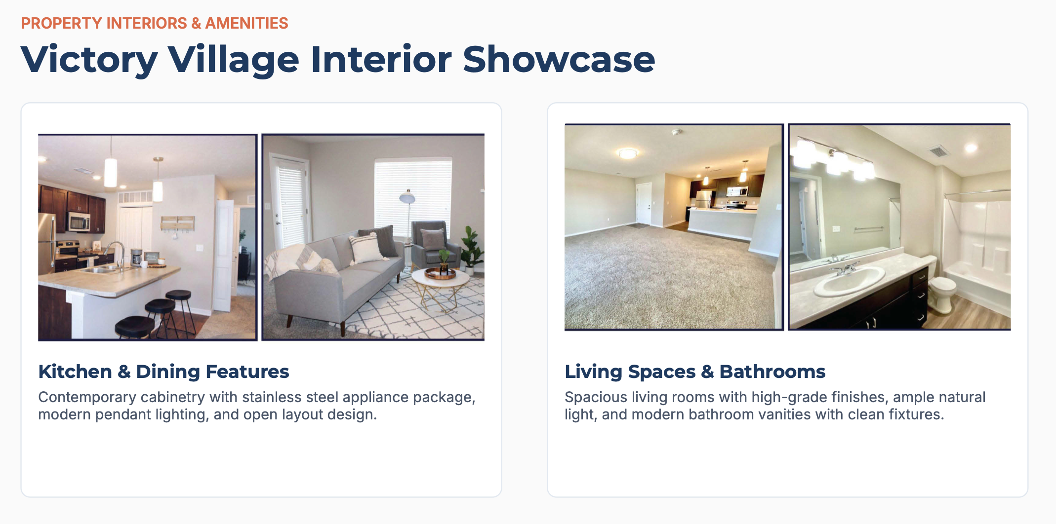 A slide from a presentation given by Brian Reilly, president of DP Management showing what the inside of the apartments will look like, courtesy photo.<br>
