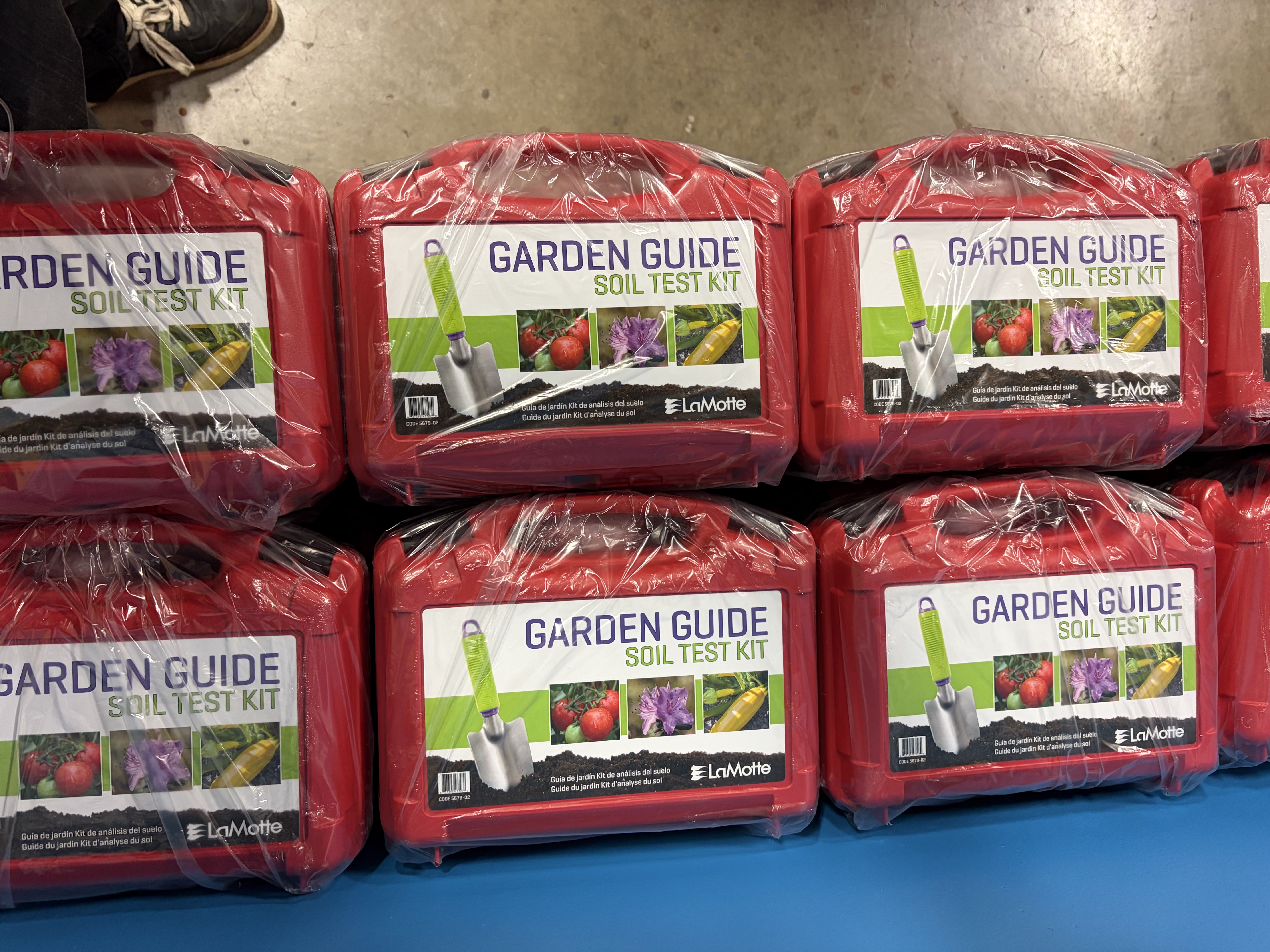 A load of soil-testing kits that will go into the Fertilizer Fun boxes. Photo by Alin Hett/Hays Post<br>