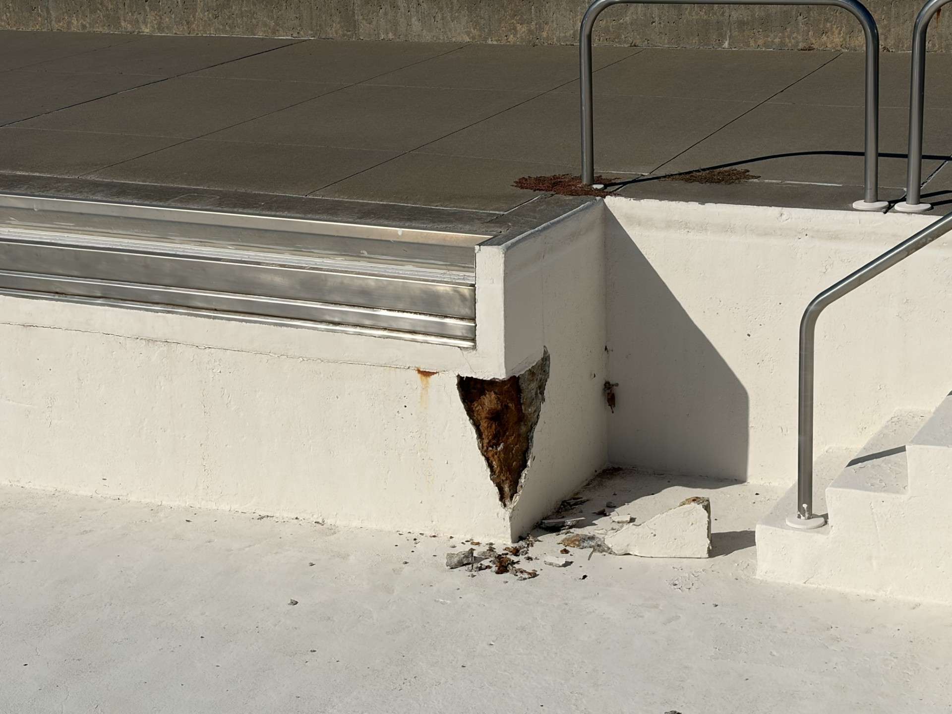 An unexpected wall failure at Wilson Pool must be repaired before the facility could open in 2027. Photo by Becky Kiser/Hays Post
