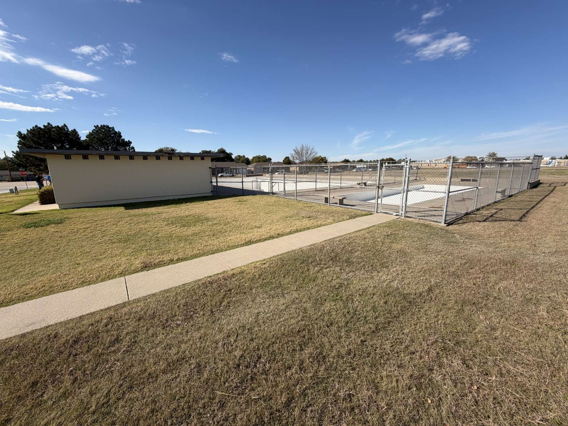 Hays city commissioners are considering the future of the aging Wilson Swimming Pool, 28th and Fort. Photo by Becky Kiser/Hays Post