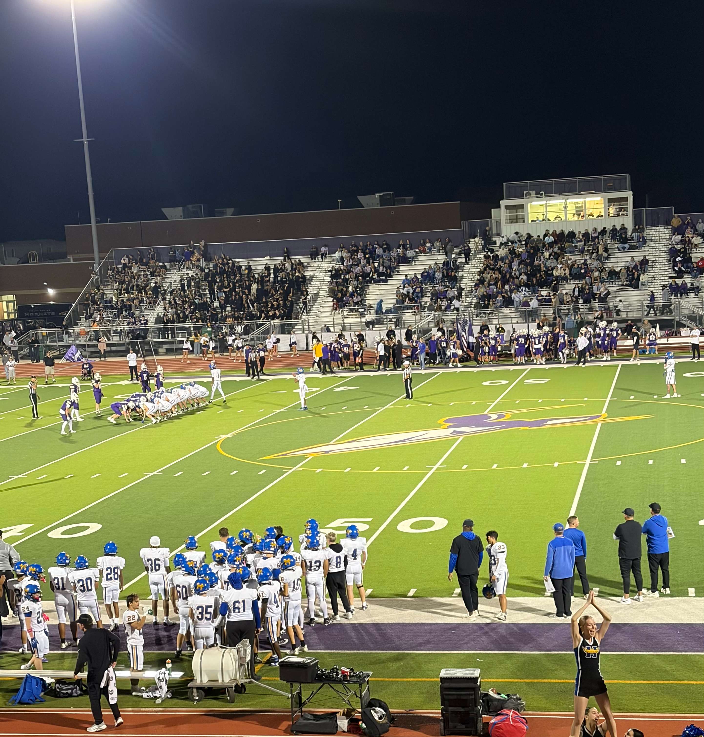Salthawks in Victory Formation at Valley Center High School - 32-18 win