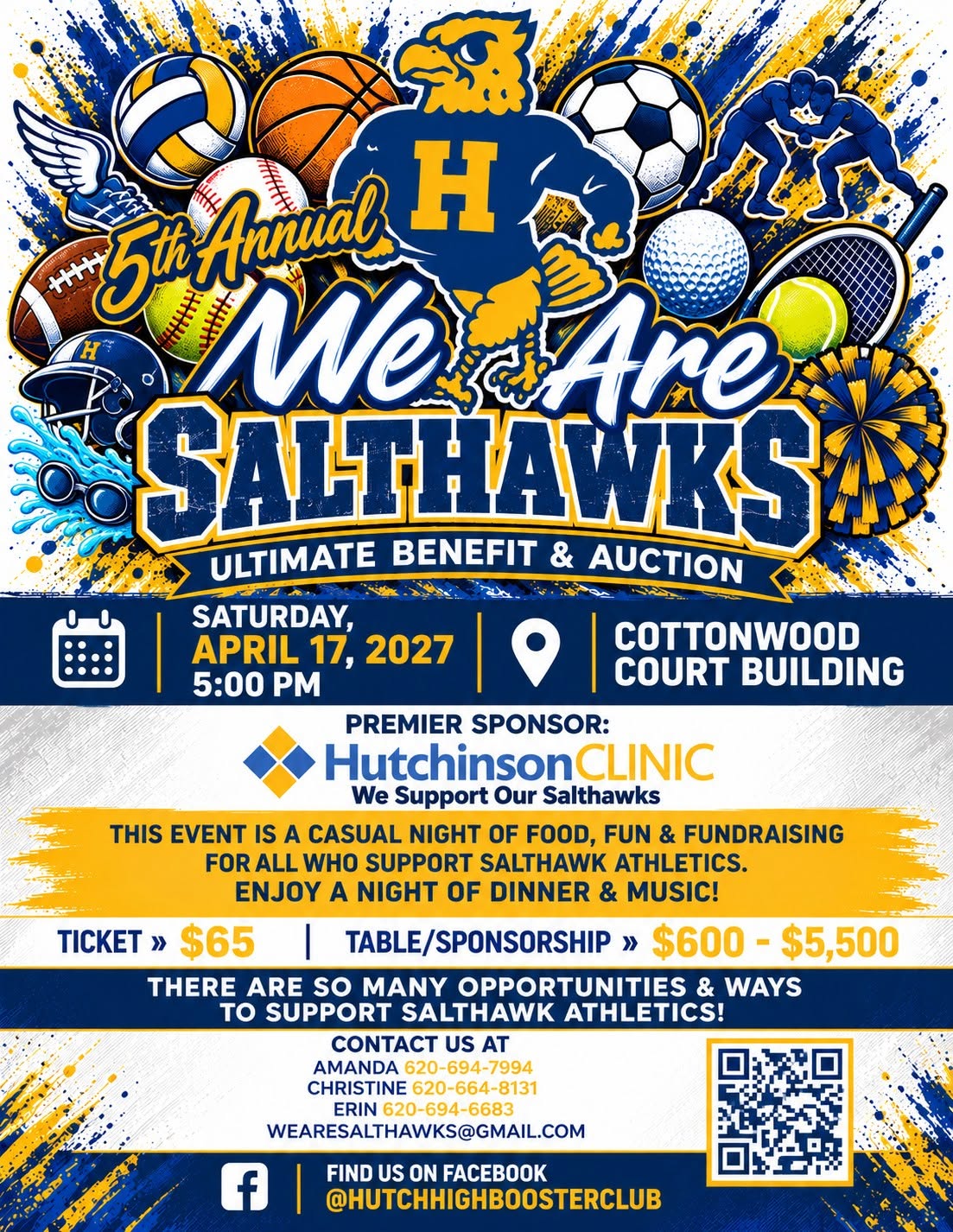 Fifth annual ‘We Are Salthawks’ benefit auction set for April 17