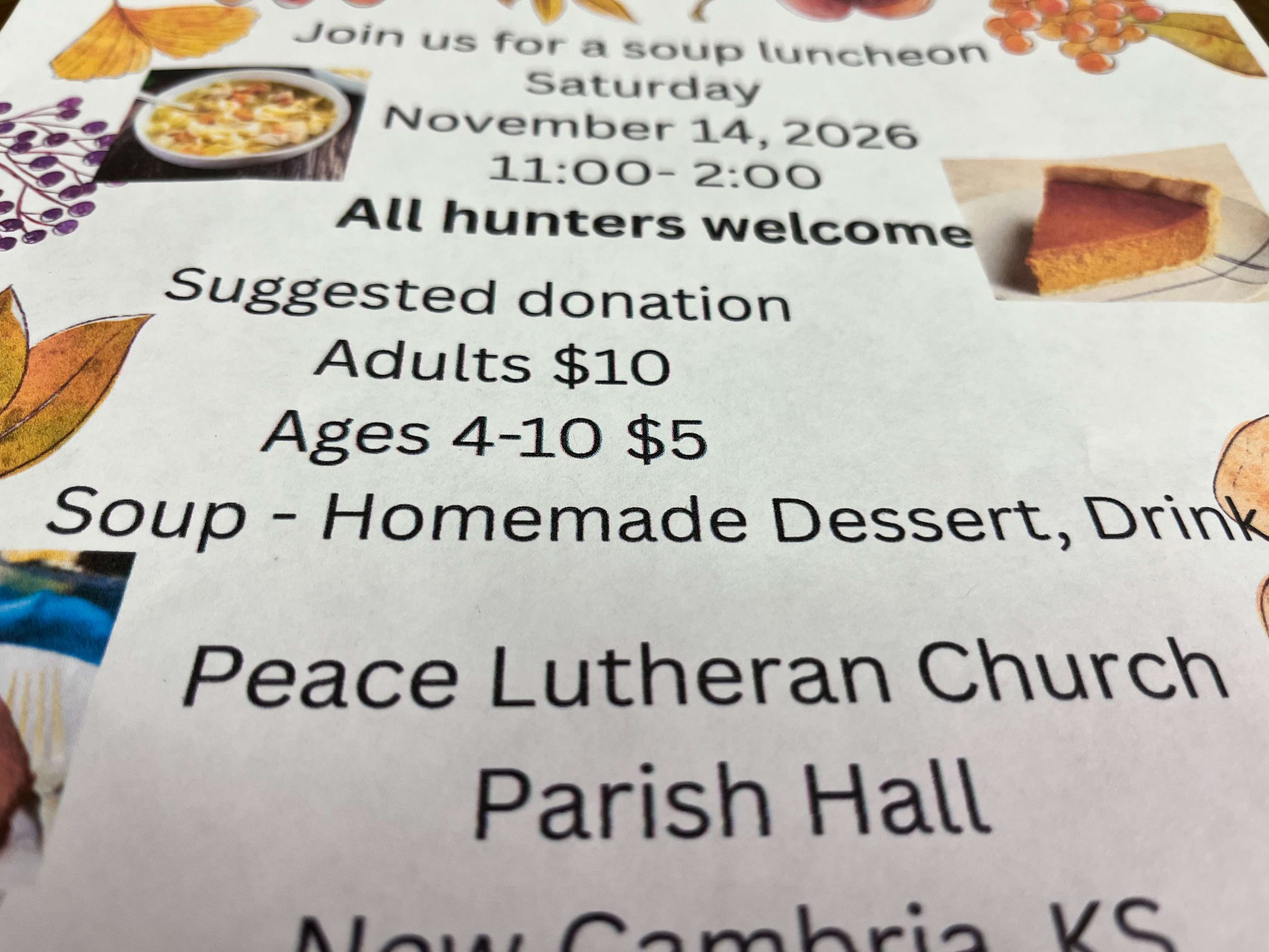 Peace Lutheran Church Food N Fundraiser