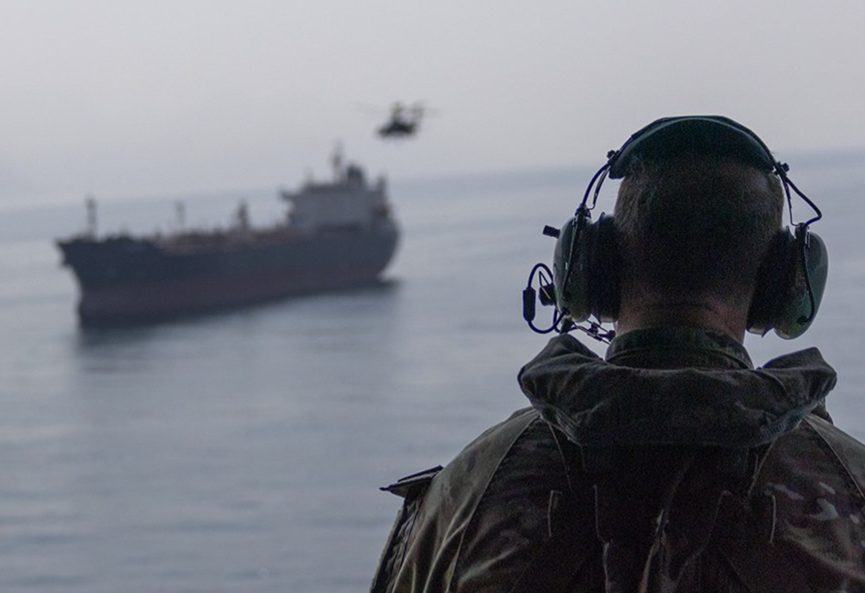 The commander of U.S. Central Command (CENTCOM) visited the Strait of Hormuz, Oct. 25, as U.S. forces reach the milestone of assisting Gulf partners in exporting more than 1.5 billion barrels of crude oil since summer.-Photo U.S. Central Command
