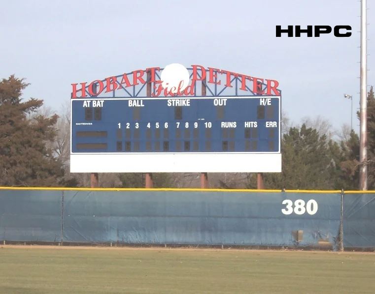 Carey Park - Hobart-Detter Baseball Field New Sign. Courtesy of the Conard-Harmon Collection.