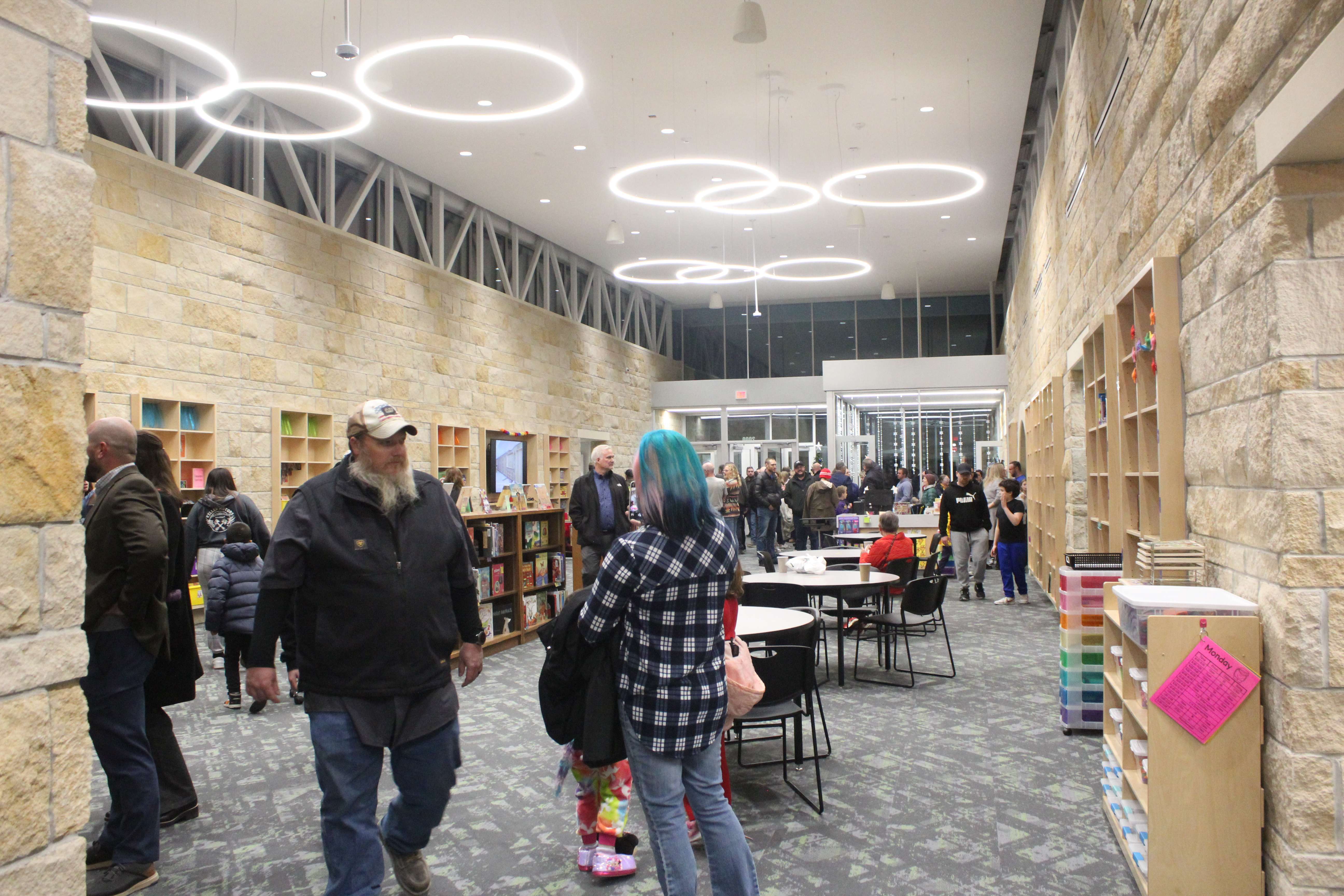 The new media center at Roosevelt Elementary School was part of the bond-funded expansion. File photo
