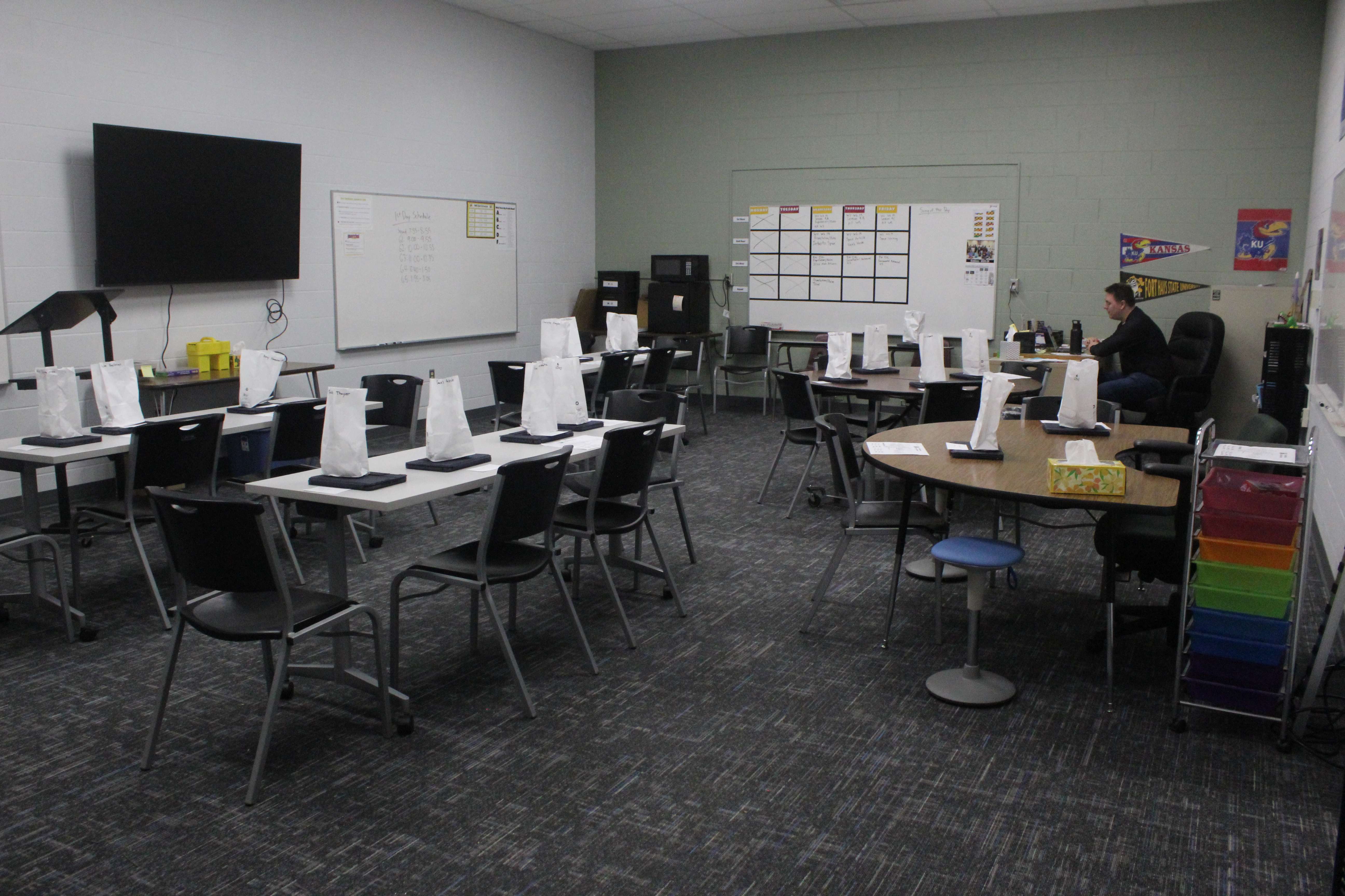 Renovated classroom at Hays Middle School. File photo