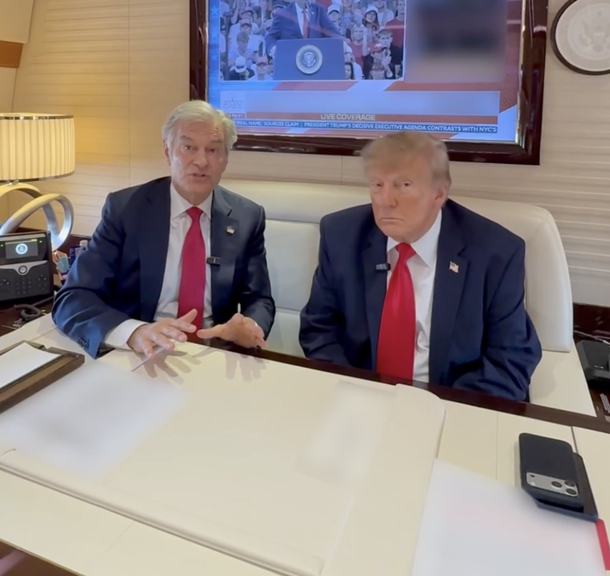 CMS Administrator, Dr. Mehmet Oz and President Trump- White House photo