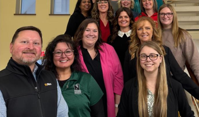 The 26th class of Leadership Northwest Missouri is shown during its recent opening retreat at Conception Abbey in Conception, Missouri.