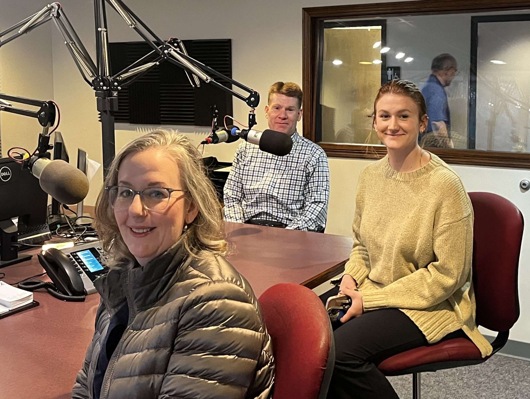 Alicia Harrison (L) Dental Outreach Coordinator, Bryant Anderson (C) CEO and Kryan Losew, Director of Marketing and Public Relations for PrairieStar Health Center (Hutch Post photo)