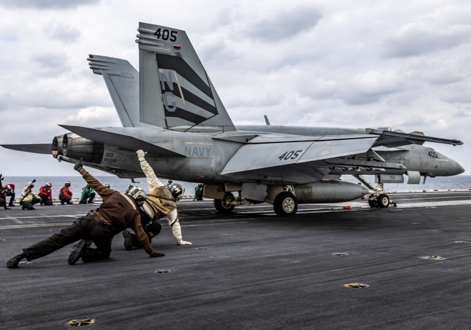 File An F/A-18E Super Hornet, attached to Strike Fighter Squadron 151, launches from the flight deck of the USS Abraham Lincoln (CVN 72) while conducting routine flight operations in the Arabian Sea on January 30, 2026. Abraham Lincoln is deployed to support security and stability within the Middle East region. Photo U.S. Central Command
