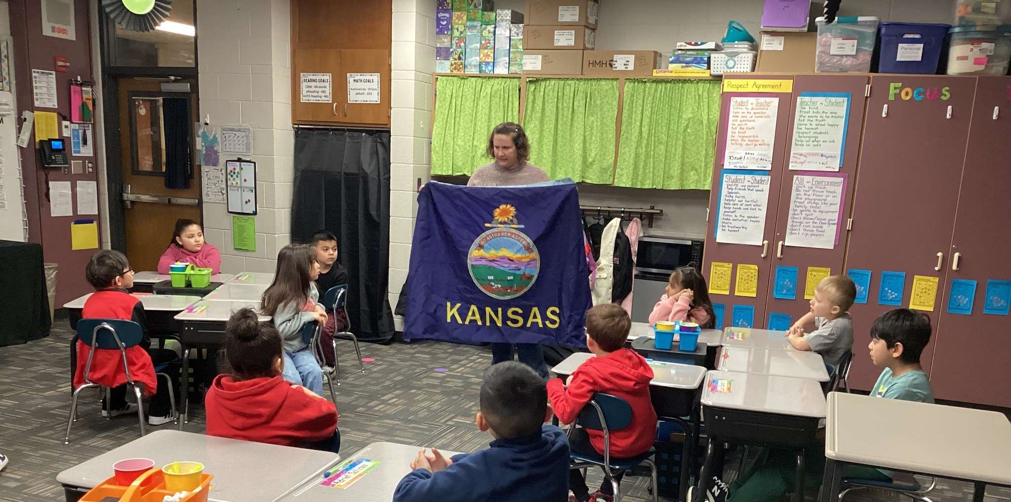 January is a busy month for the Kansas Wetlands Education Center. Educator Mandy Kerns presented more than 50 Kansas Day programs to area students ahead of the state's birthday on Jan. 29.