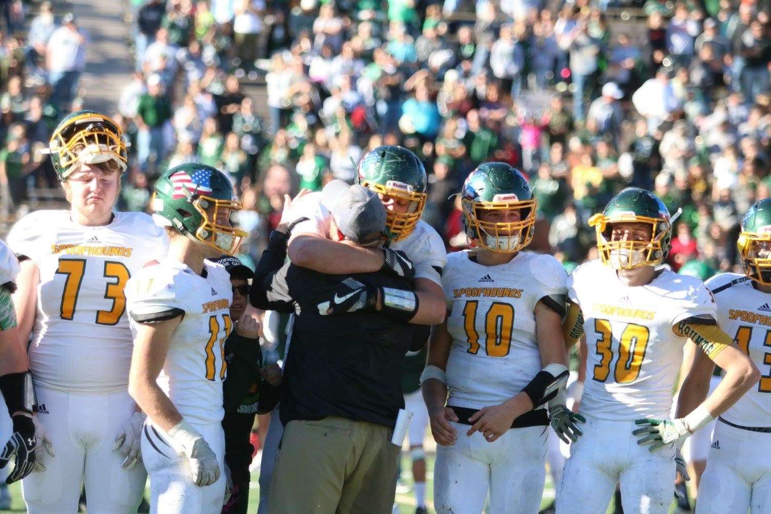 Jalen Sundell and Maryville head coach Matt Webb/ Photo courtesy of Amy Claxton Webb