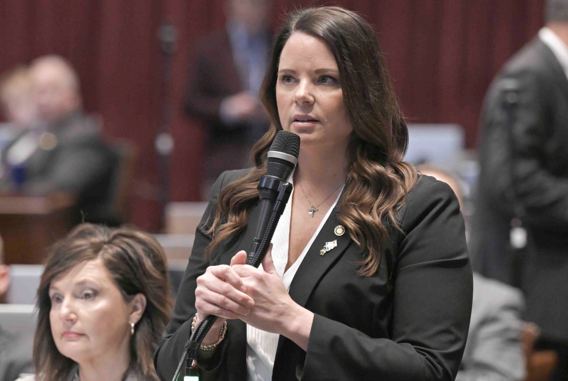 State Rep. Holly Jones, a Republican from Eureka, is pictured in April 2025. She is a co-sponsor of this year's "Born-Alive Abortion Survivors Protection Act" (Tim Bommel/Missouri House Communications).