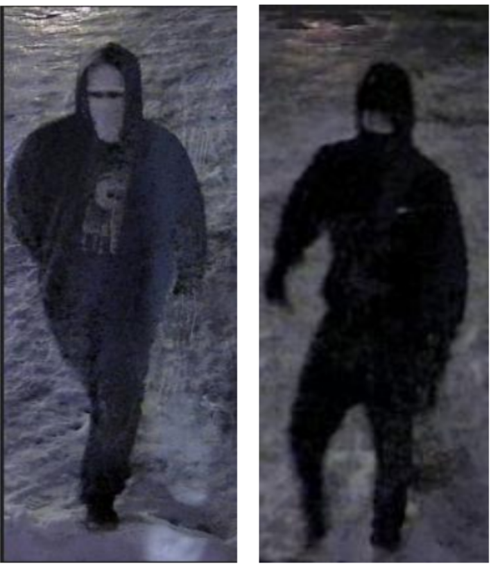 Two suspects of interest after Rod's 1 convenience store burglary in central Salina on Jan. 31, 2026. Surveillance footage provided by Salina Police Department