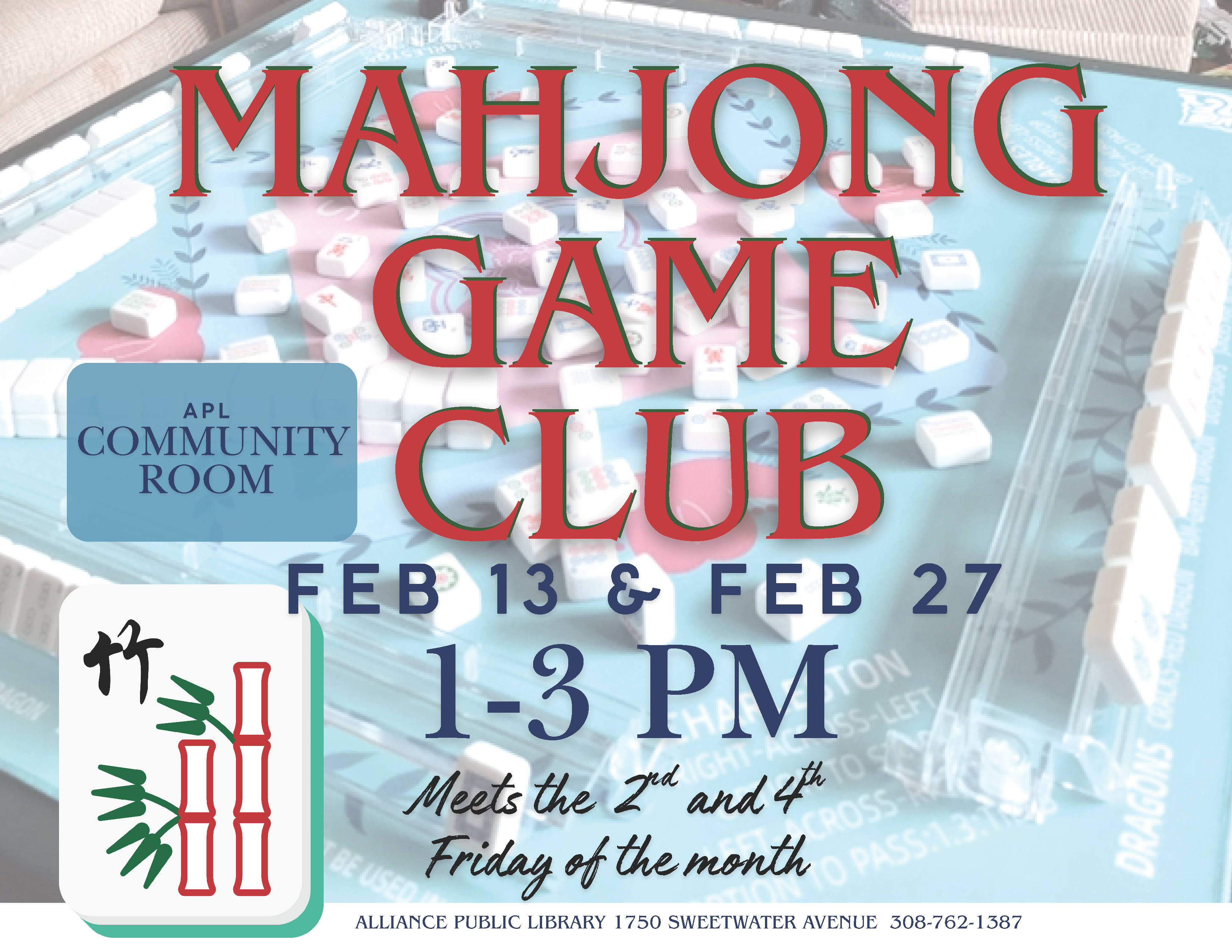 Majohng Game Club (courtesy Alliance Public Library)