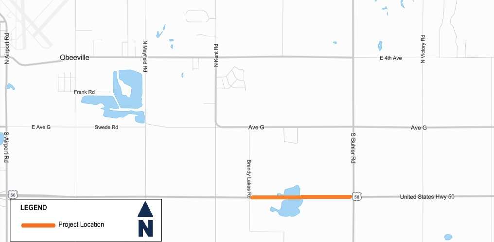 (Map courtesy Kansas Department of Transportation)