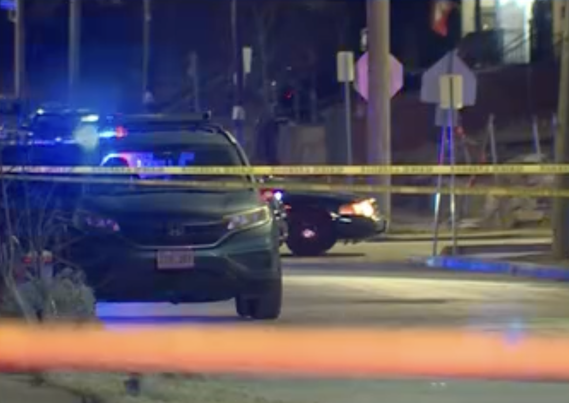 Police on the scene of the investigation -photo courtesy KMBC