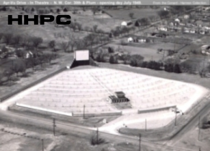 Ayr-Vu Drive-In - N.W. Cor. 30th &amp; Plum (Opening Day July 1949) - Aerial. Courtesy of the Conard-Harmon Collection.