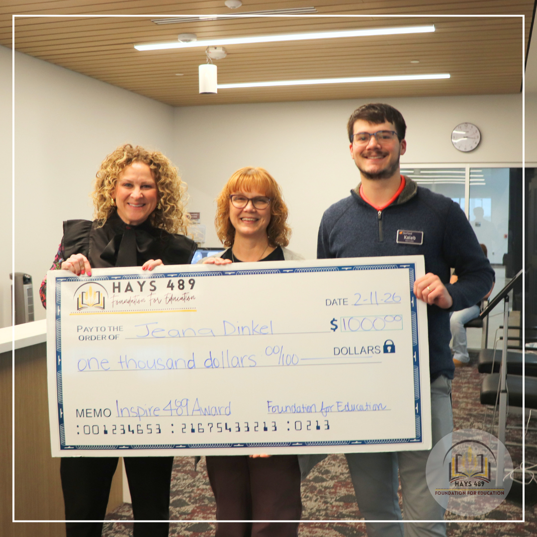 Jeana Dinkel (center),&nbsp;Inspire 489 Award winner. Courtesy photo