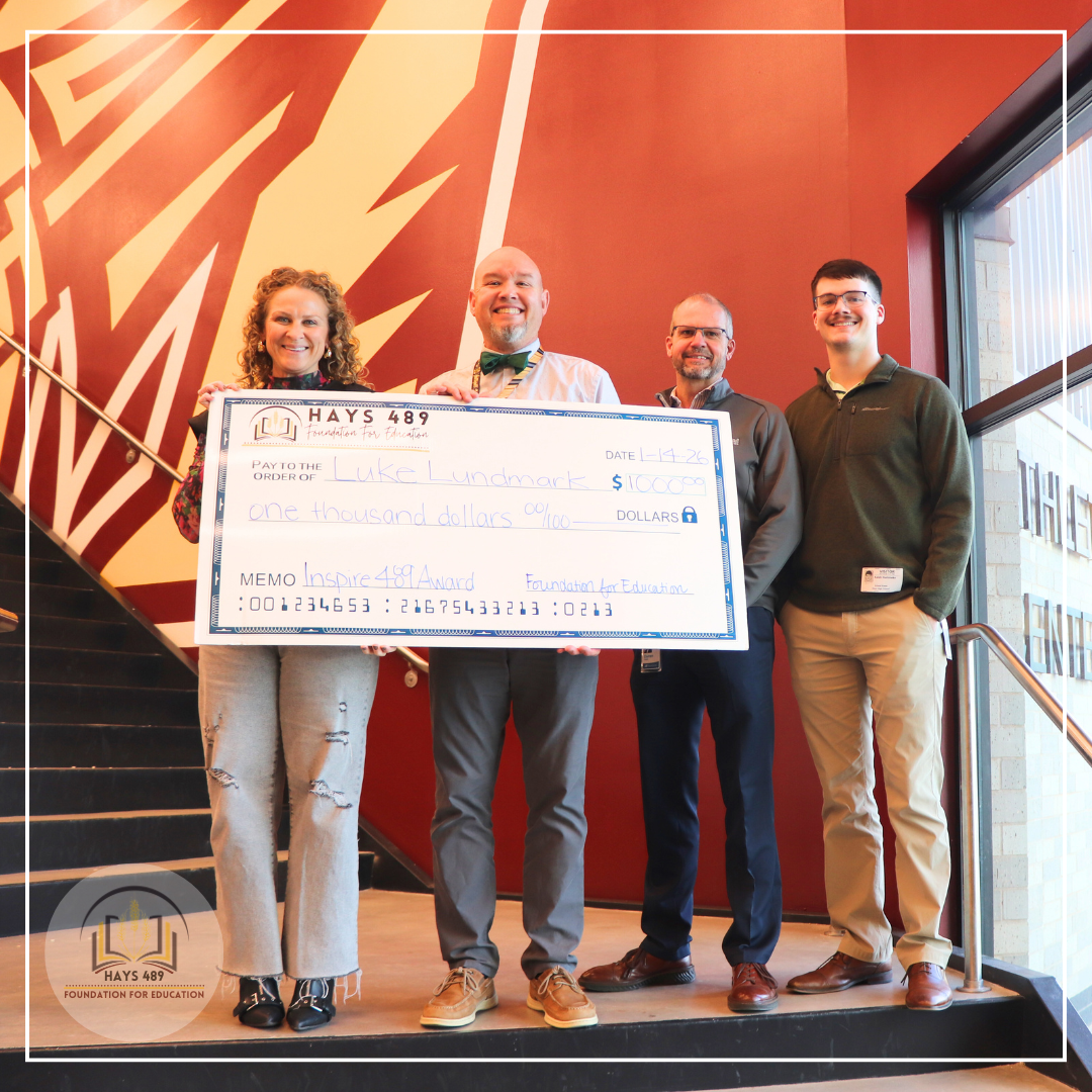 Luke Lundmark (second from left),&nbsp;&nbsp;Inspire 489 Award winner. Courtesy photo