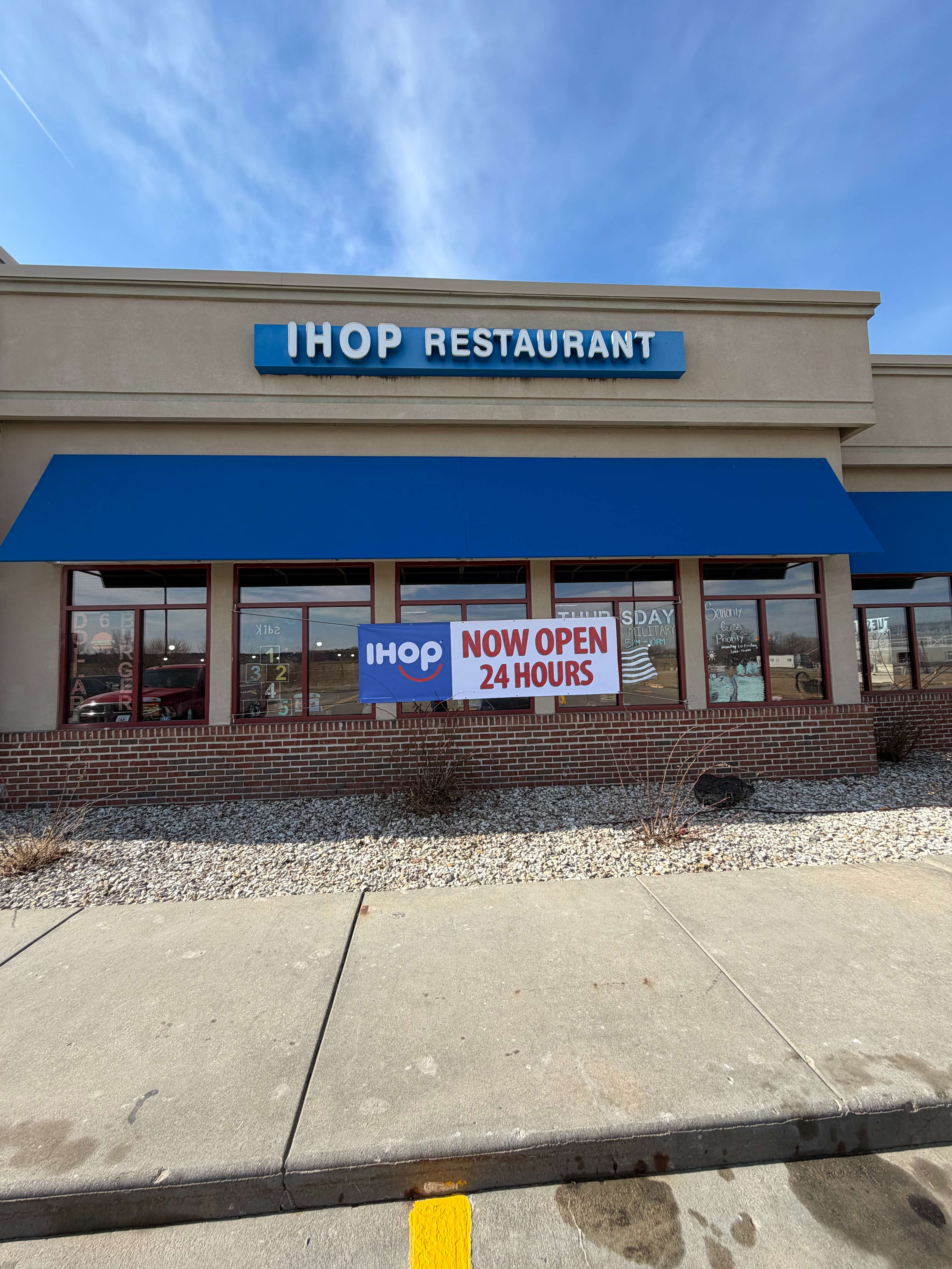 IHOP in Junction City now open 24 hours a day, seven days a week at 321 East Ash Street.&nbsp;