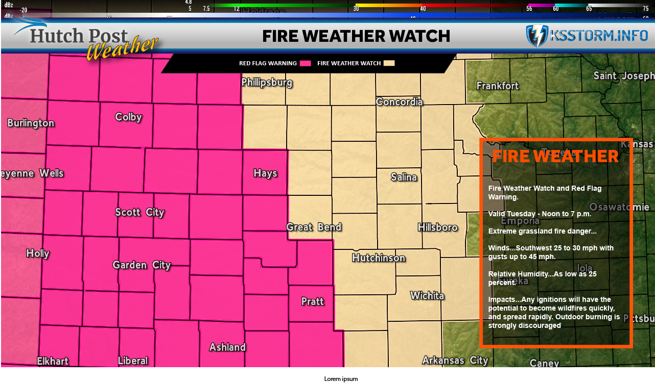 Fire Weather Watch (Hutch Post graphic)