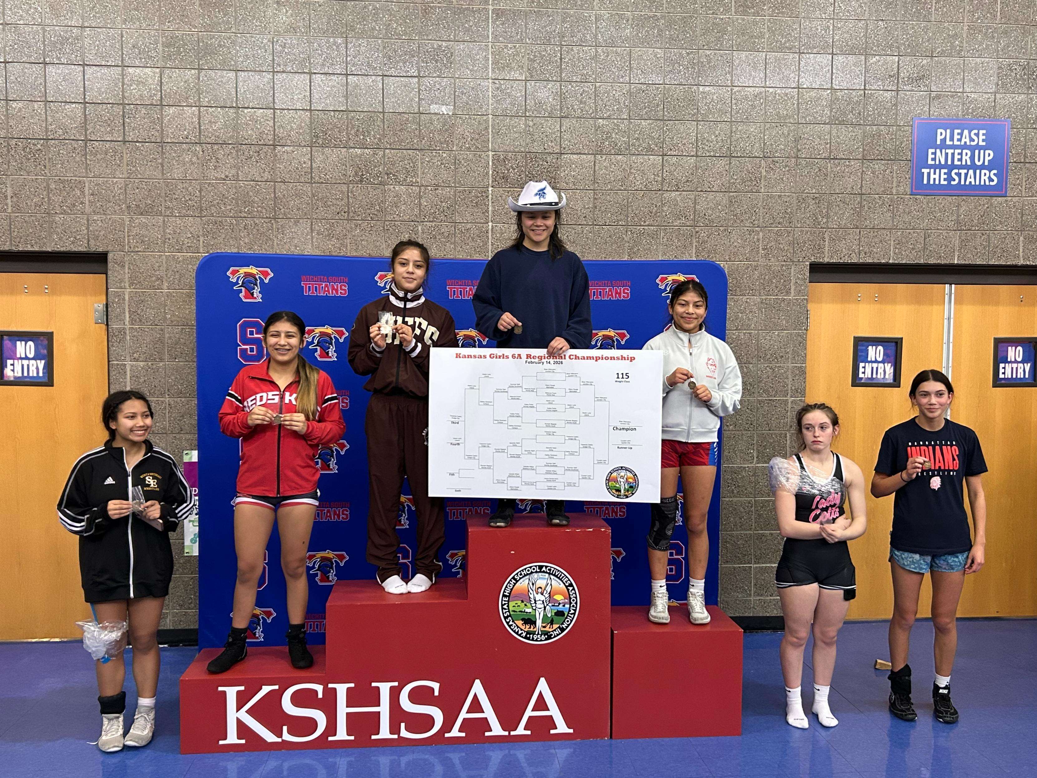 Bre Villanueva - First Place finisher at 115 lbs at 6A Regionals