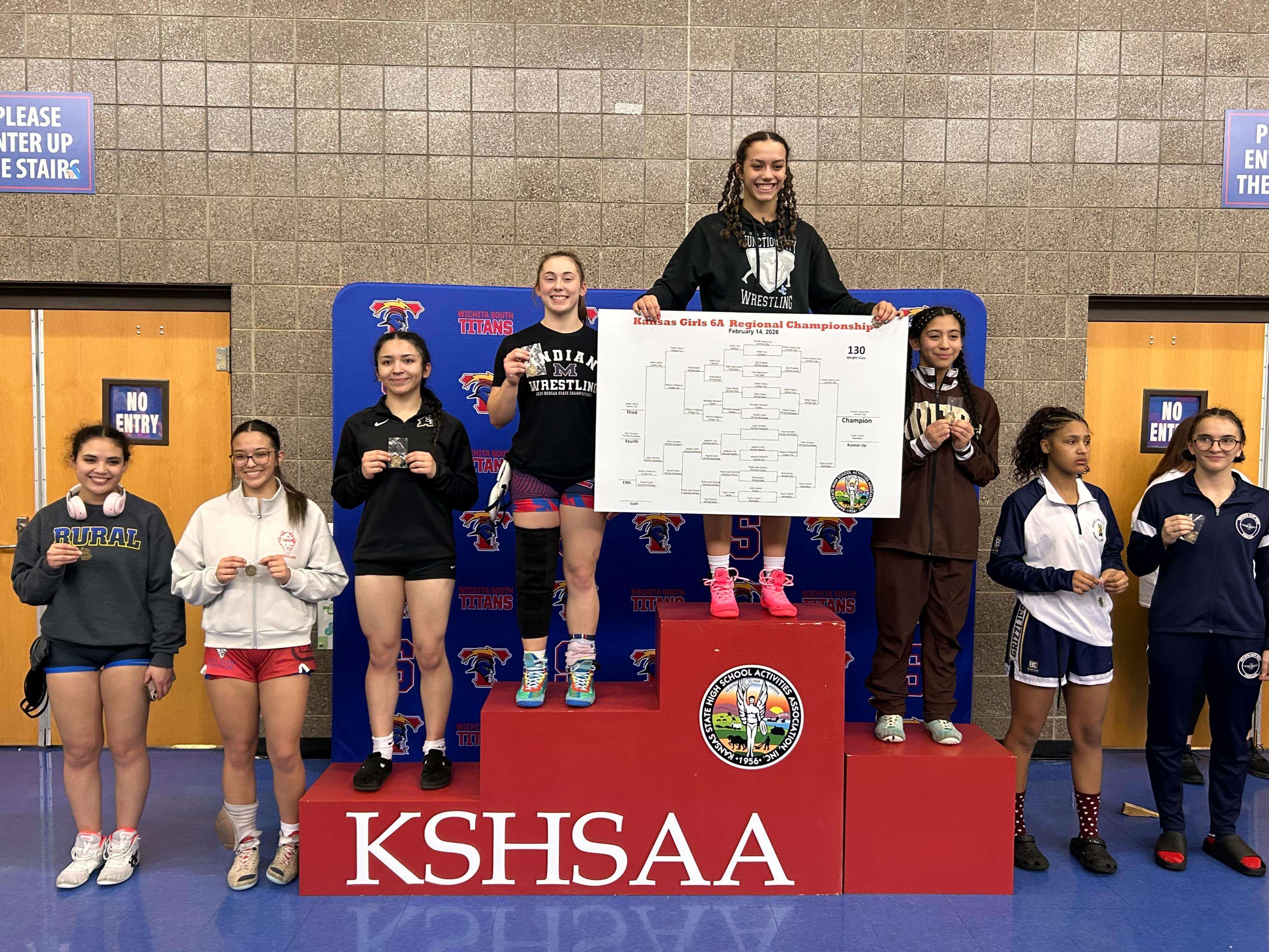 Elizabeth Edgerton-Diaz - First Place finisher at 130 lbs at 6A Regionals