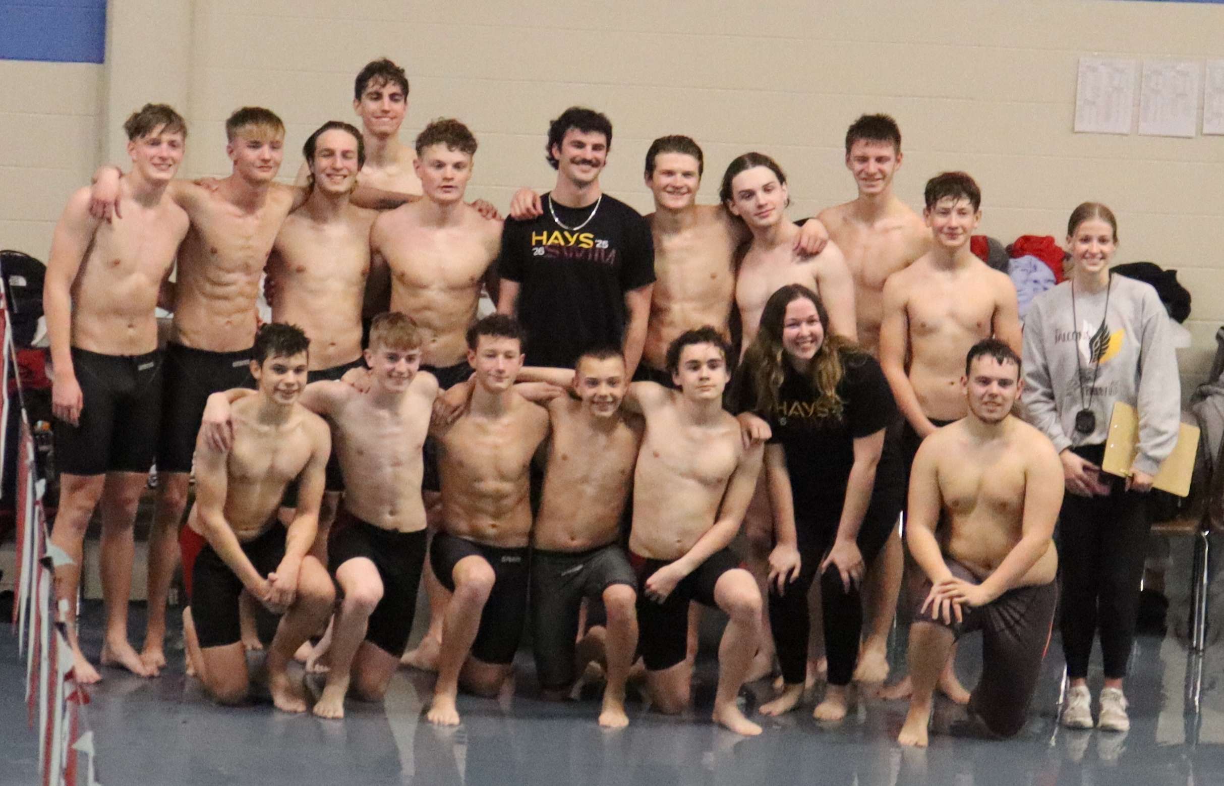 High High boys swim team after winning the WAC title (Courtesy photo)