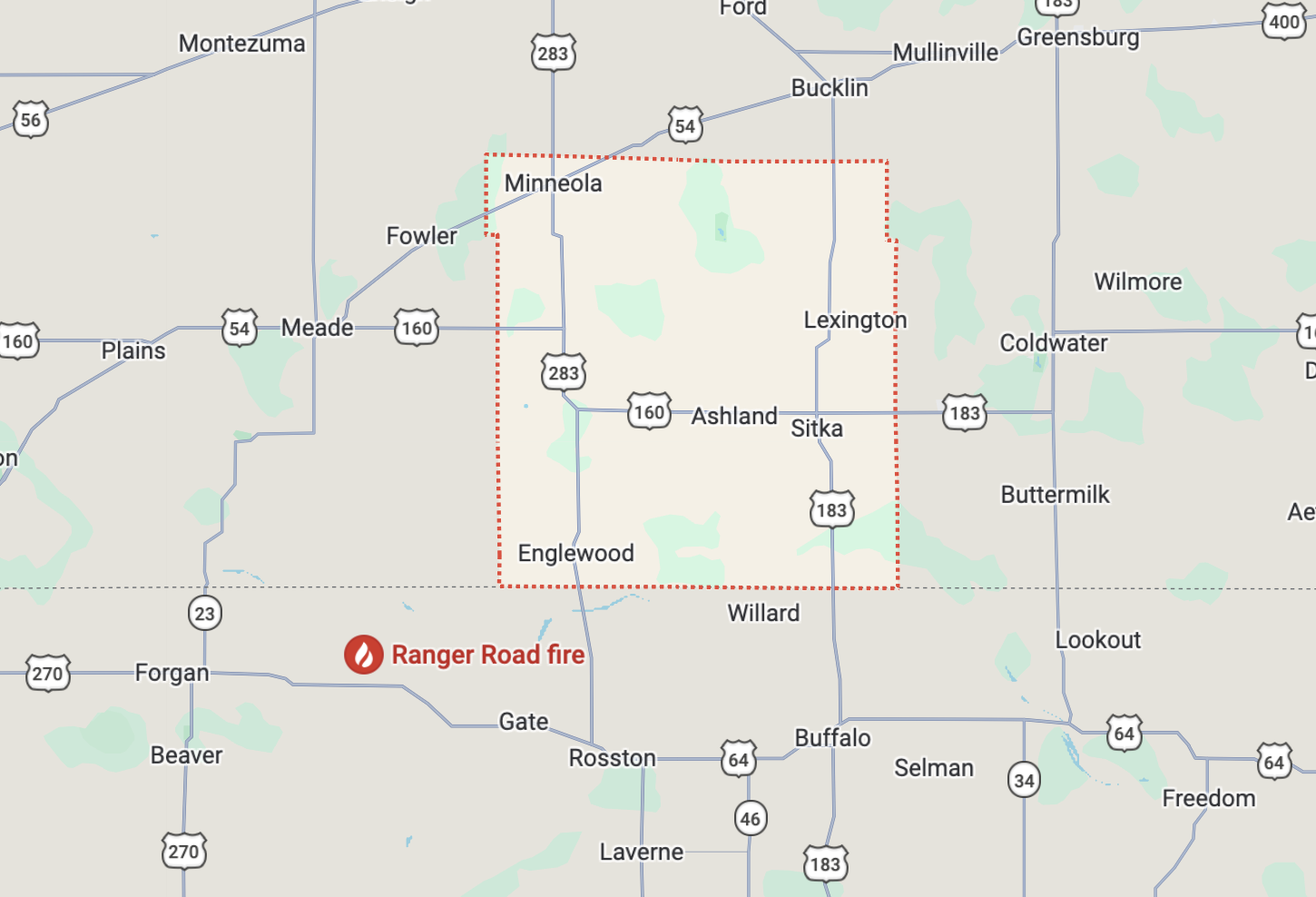 Clark County google map