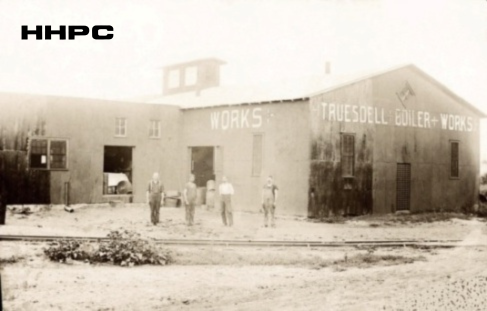 Truesdell Boiler Works - 15 W. Ave. D - 1902 (adjusted). Courtesy of the Conard-Harmon Collection.