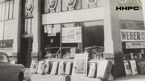 Truesdell Boiler Works - Weber Hatchery - 401 S. Main - c. 1960. Courtesy of the Conard-Harmon Collection.