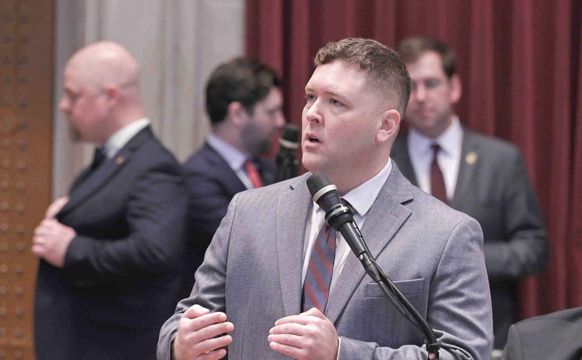 State Rep. Bill Hardwick, a Republican from Dixon, speaks March 25, 2025, in the Missouri House (Tim Bommel/Missouri House Communications)